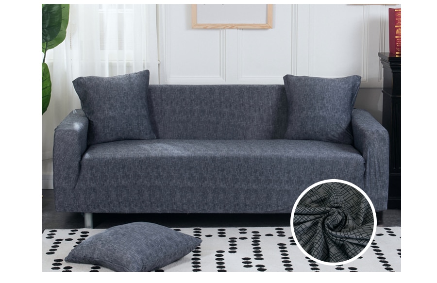 Cross Patterned Elastic Sofa Cover
