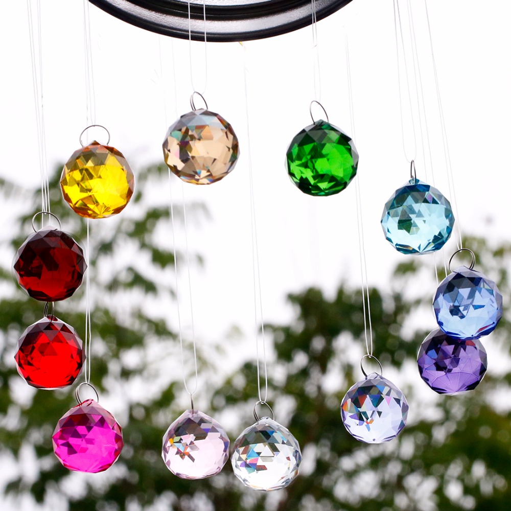 Crystal Colorful Dreamcatcher With Lighting Balls
