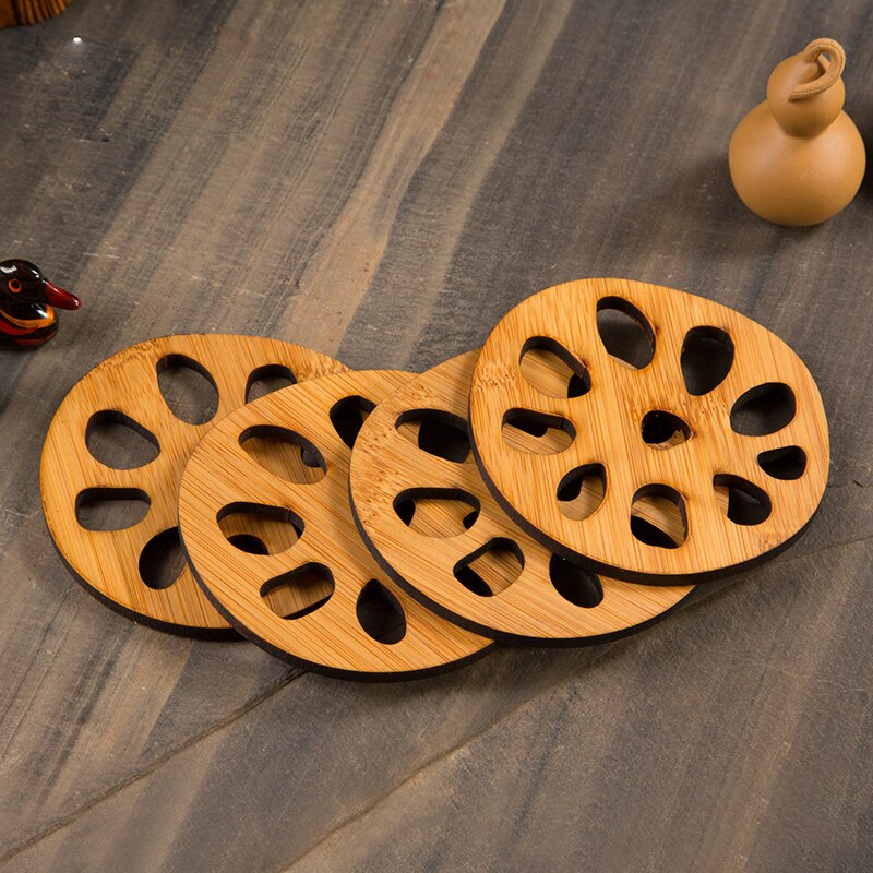 Round Carved Wooden Placemat - Proxima Goods
