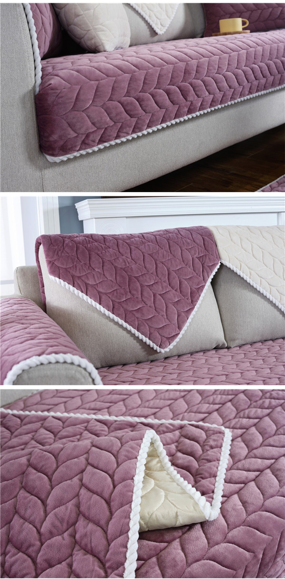 Solid Washable Sofa Cover