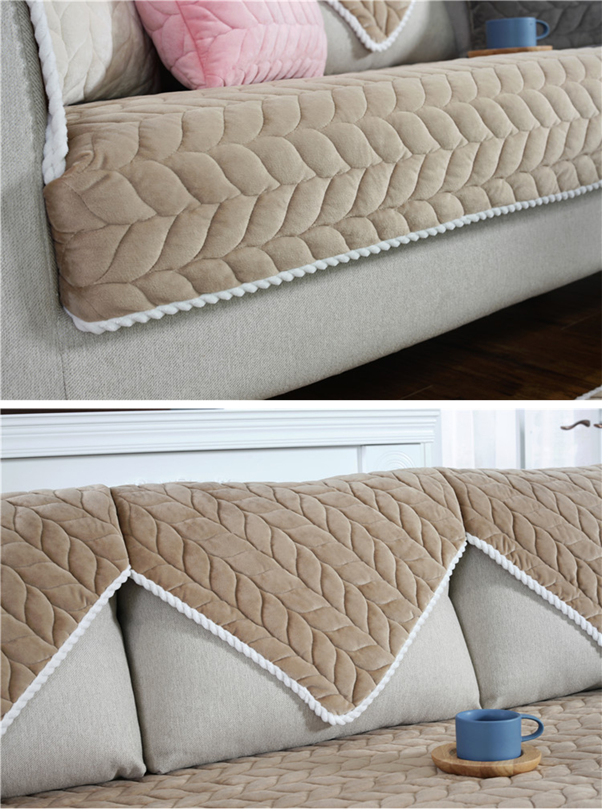 Solid Washable Sofa Cover