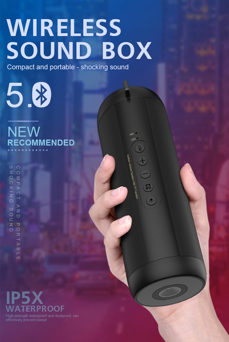 Portable Waterproof Bluetooth Speaker