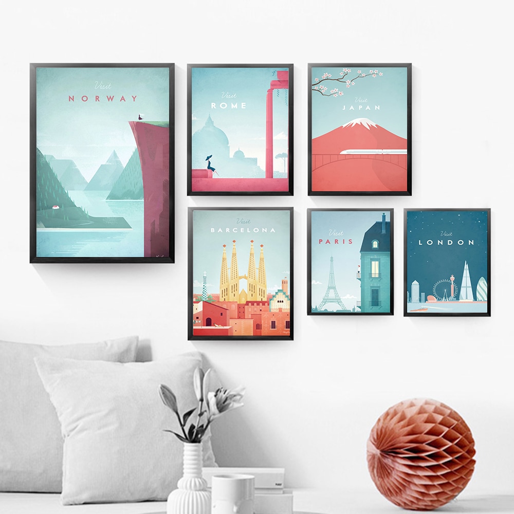 City Printed Canvas Painting