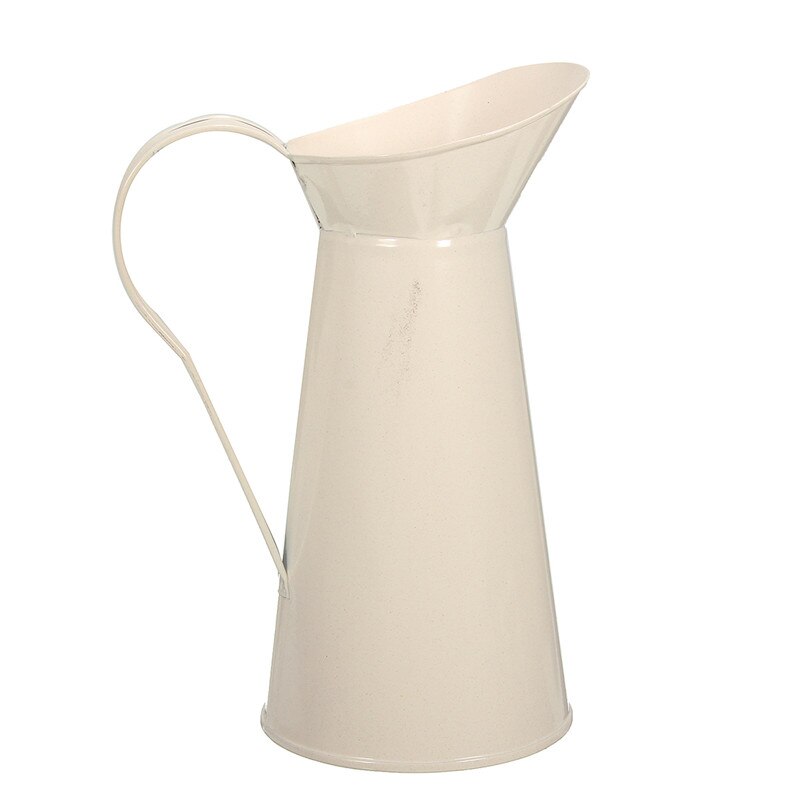 Cream White Iron Flower Vase