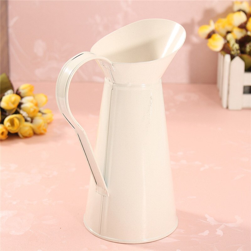 Cream White Iron Flower Vase