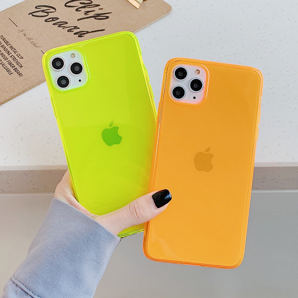 Neon Soft Silicone Phone Case for iPhone
