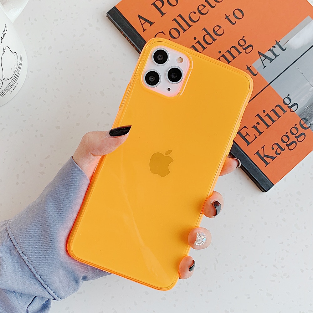 Neon Soft Silicone Phone Case for iPhone